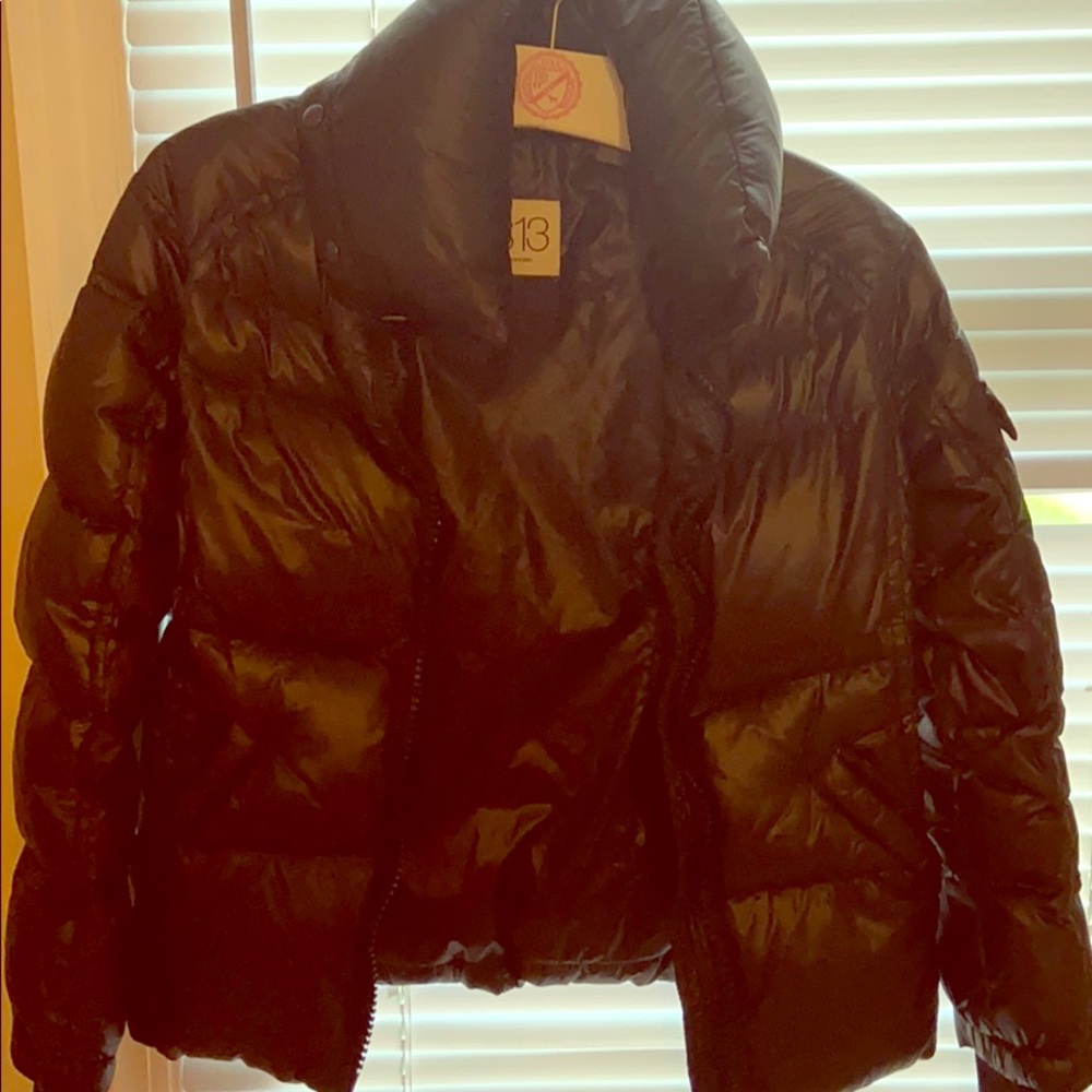 S13 girls black coat size 8